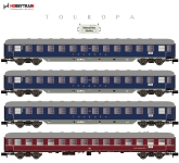 Hobbytrain H22201 - N 4-tlg. Personenwagenset TOUROPA der DB; Ep. IIIb - Set 2